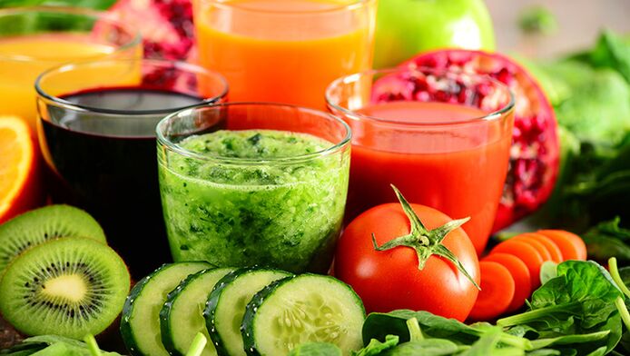 مشروبات الفاكهة والخضروات في نظام شرب الخمر